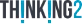 Logo for Thinking2, Inc a web design firm