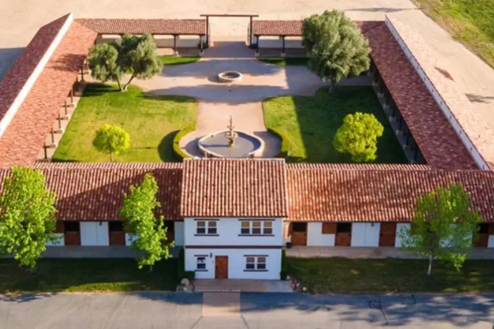 main barn and courtyard