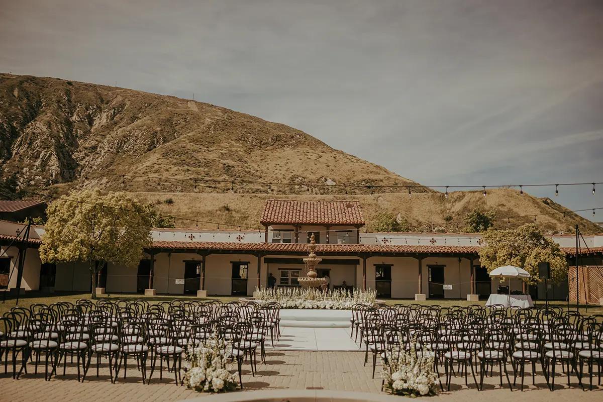 chairs setup for wedding reception