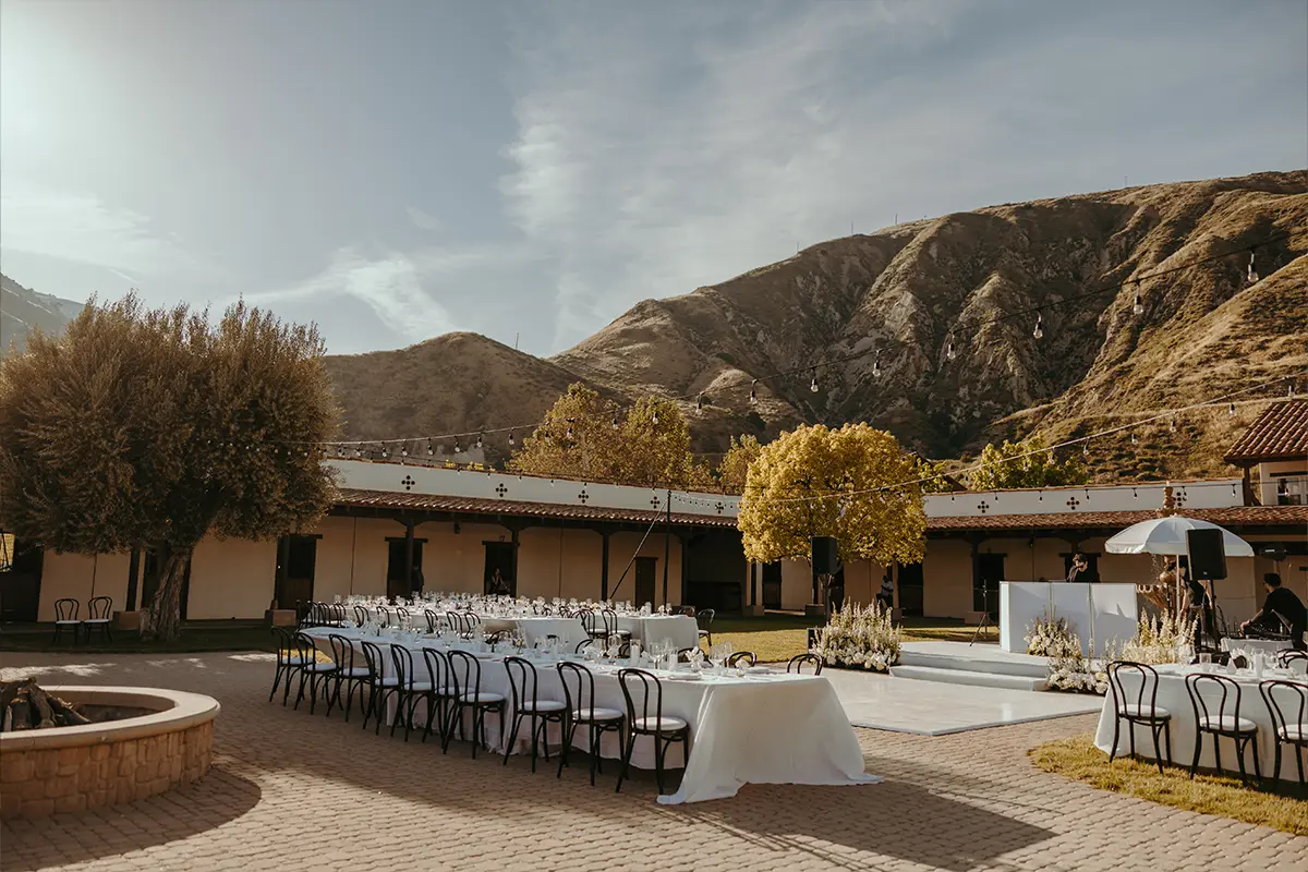 tables and chairs for wedding reception