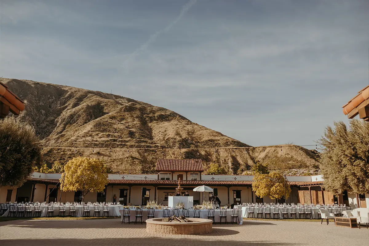 tables and chairs for wedding reception